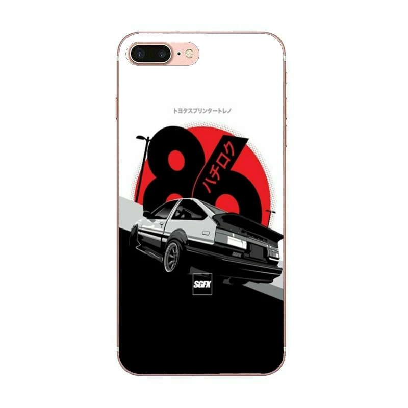Чехол ae86 trueno initial d для Samsung Galaxy S10E S10 Lite S9 S8 S7 S6 edge Plus Note 10 9 8 5 4 S5 S4 S3 mini|Бамперы| |