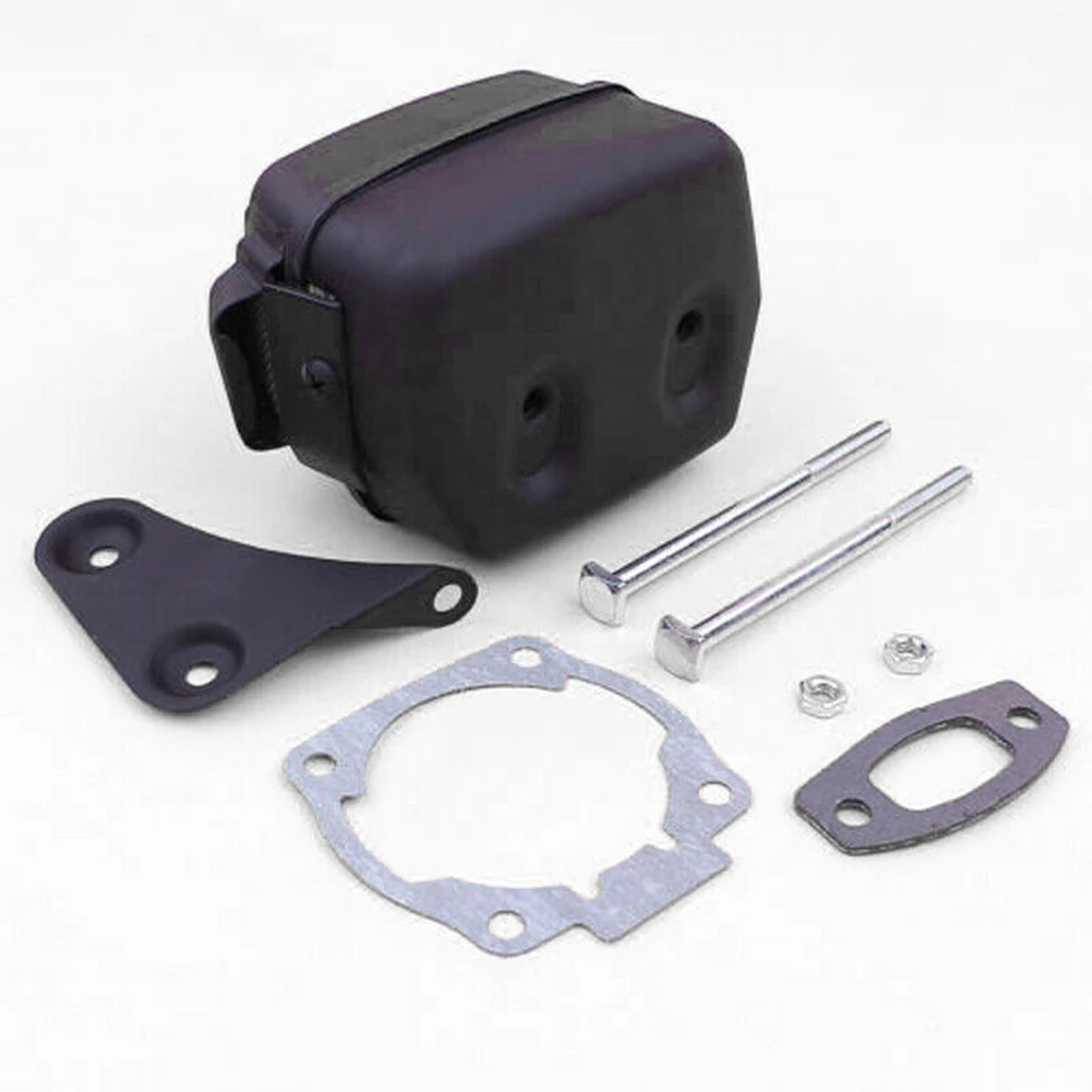 

Replacement Exhaust Muffler Bracket Tools Accessories Repair Engine Bolt Nut Home Gasket Chainsaw Part Mount 55