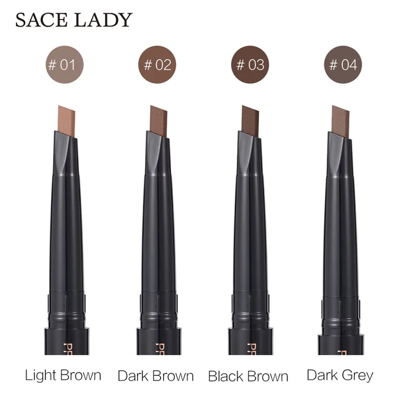 SACE LADY 4 цвета двойные карандаши для бровей водонепроницаемые долговечные эскизов