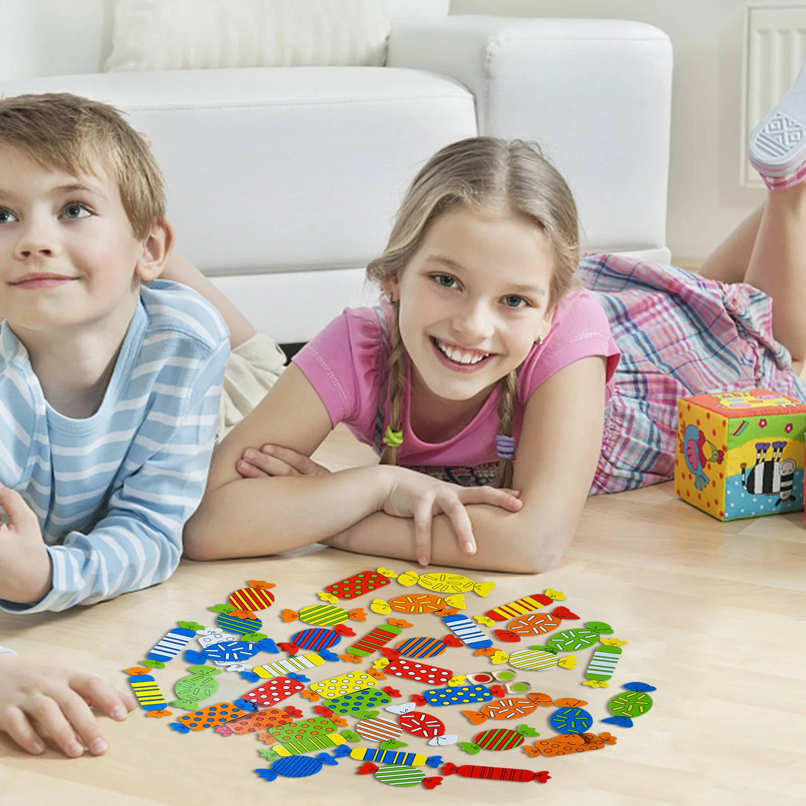 

Kids Wooden Puzzles Toys Memory Match Candy Game Fun Puzzle Board Game Educational Color Cognitive Geometric Shape Toys
