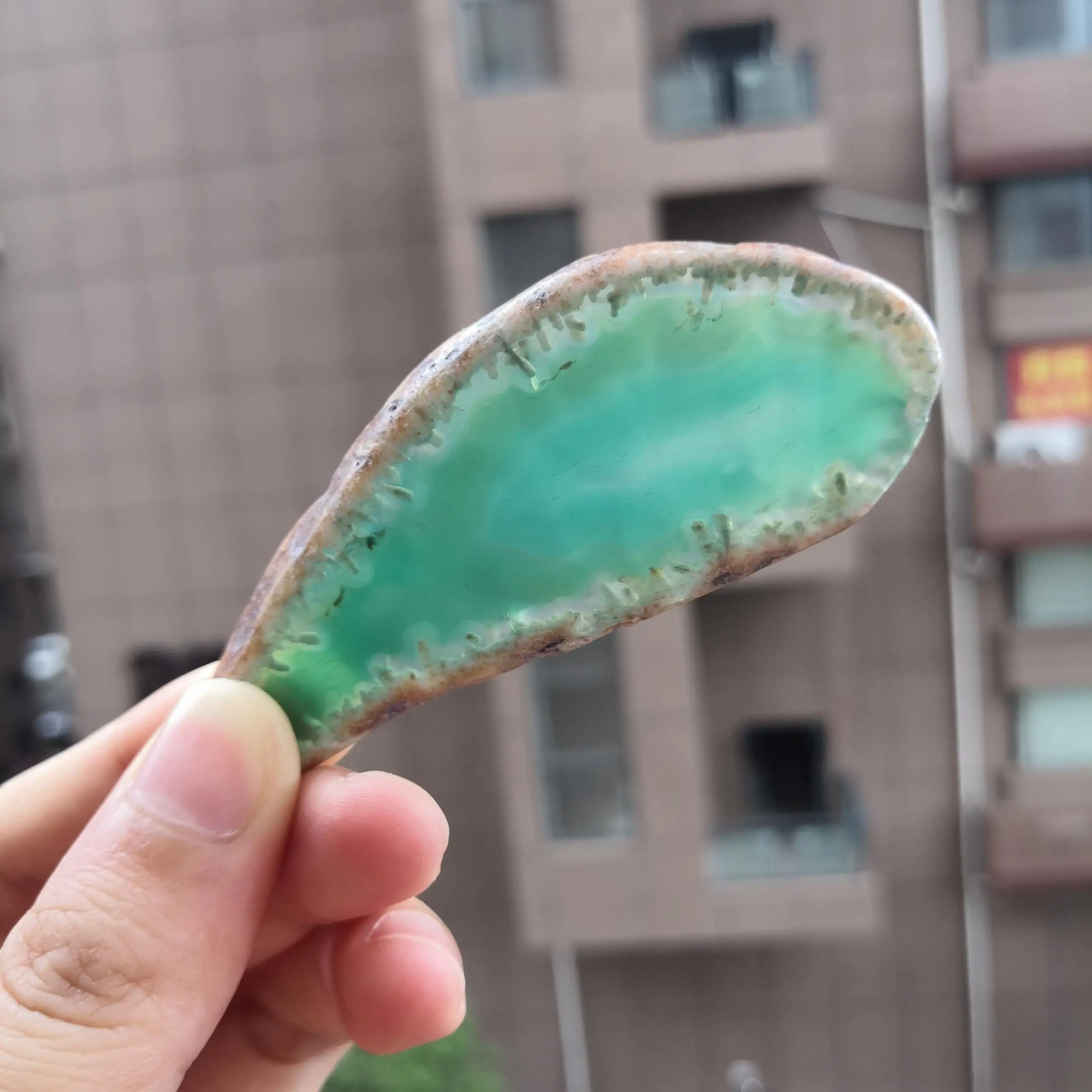 Натуральный агат жеод полированный нестандартный кристалл подвеска сделай сам