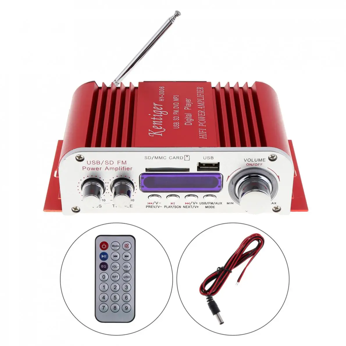 12 В Мини HIFI цифровой автомобильный усилитель мощности стерео аудио музыкальный