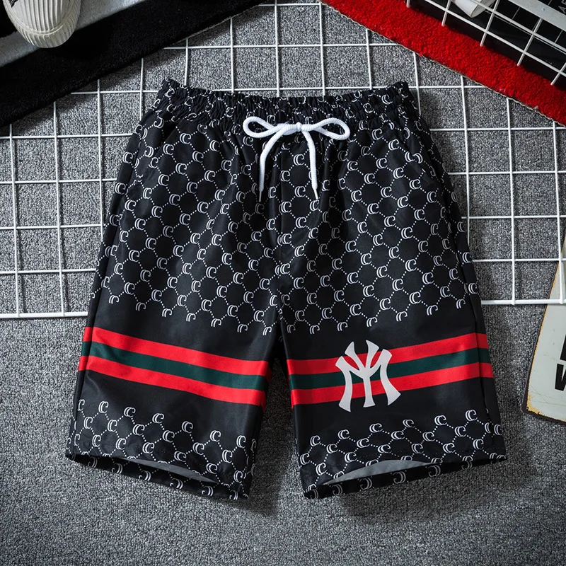 

Large size shorts for men sportswear and leisure big shorts fashion summer 5 minute breathable loose quick-dry men beach pants
