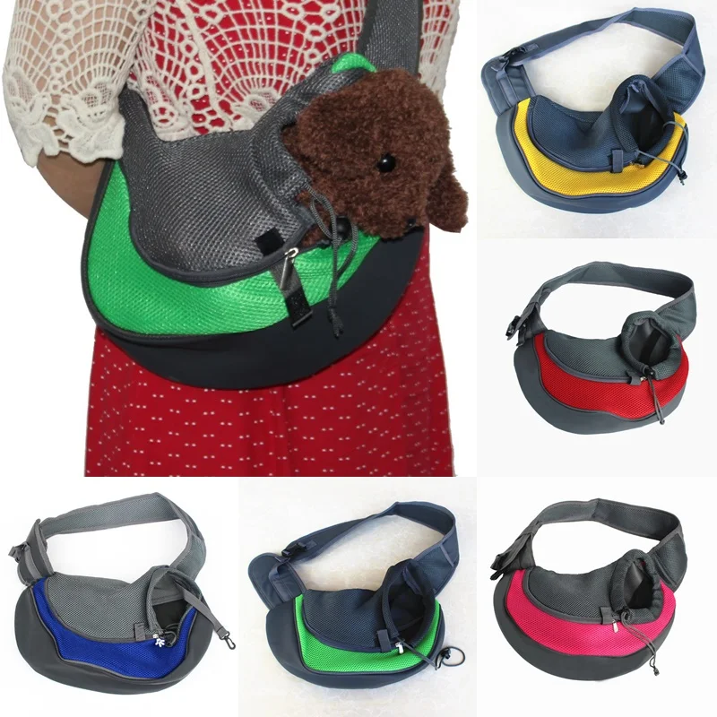 

Pet Shoulder Bag Dog Chest Side Backpack Outdoor Portable Pet Dog Cat Breathable Bag Puppy Travel Carrier Sling Handbag