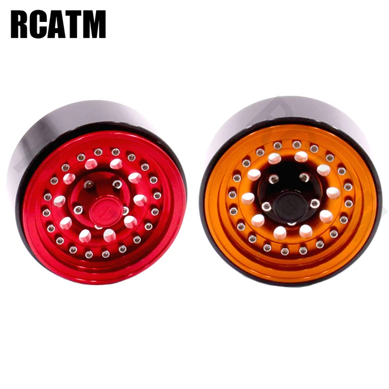 

1.9inch 2pcs CNC Aluminum Alloy Wheels Rim For 1/10 RC Crawler Car Traxxas TRX4 TRX6 G63 AXIAL SCX10 III AX103007 D90