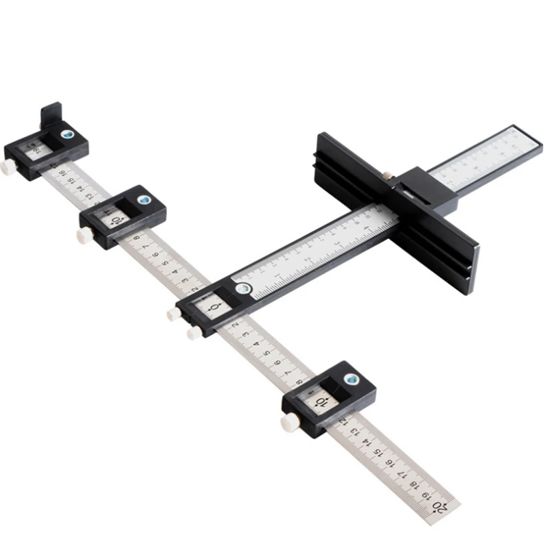 

HOT-Punch Locator Drill Guide, Cabinet Hardware Jig/Cabinet Handle Jig,Cabinet Hole Drilling Template for Handle, Pull,Knob