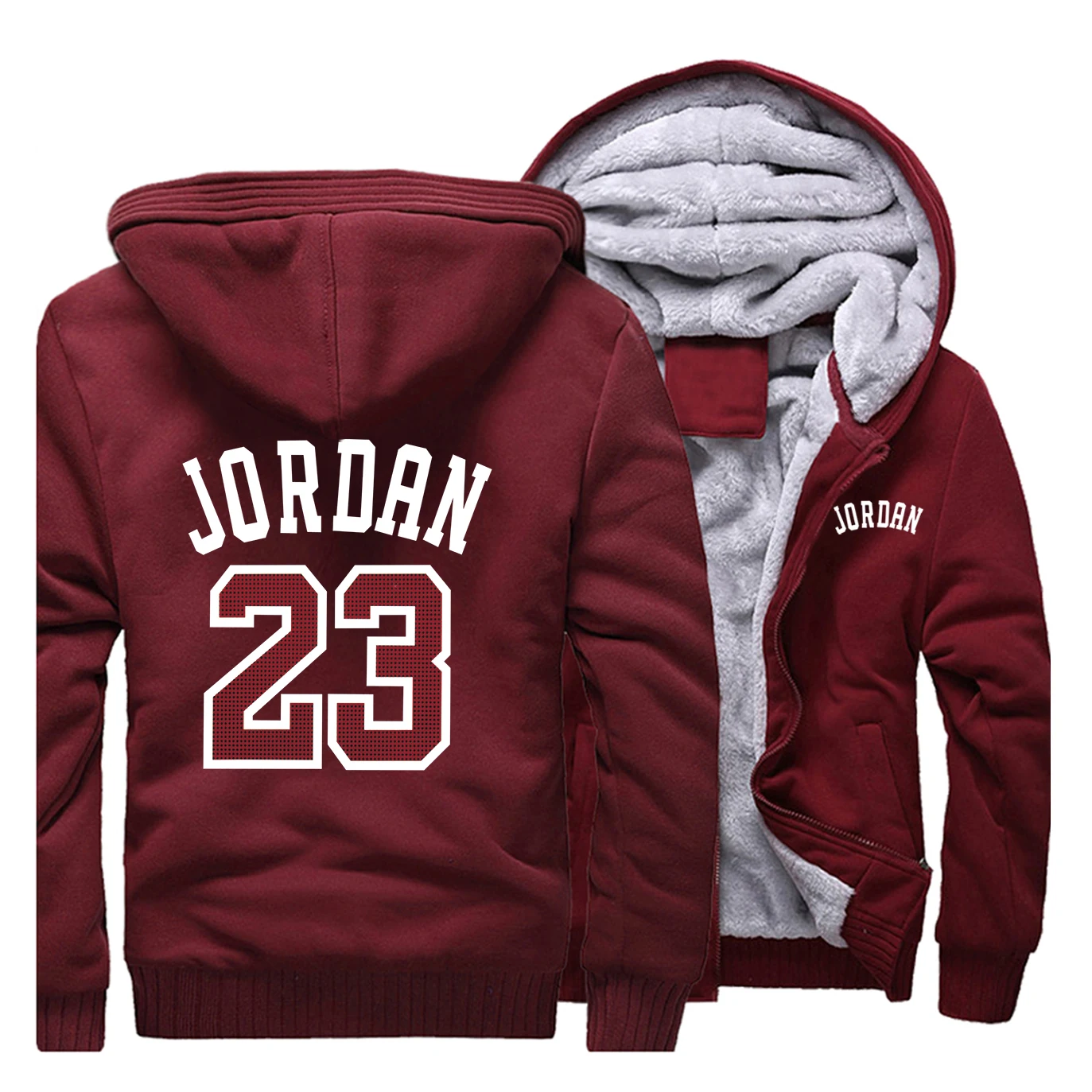 

Winter 2019 Hot Sale Coat Thick Hoodies 23 Fashion Hip Hop Zipper Sweatshirts Raglan Mens Funny Warm Clothing Sportswear