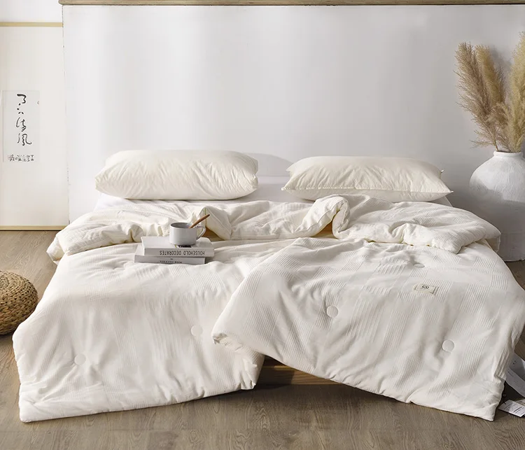 Простое японское одеяло из 51% соевого белкового волокна промытого хлопка