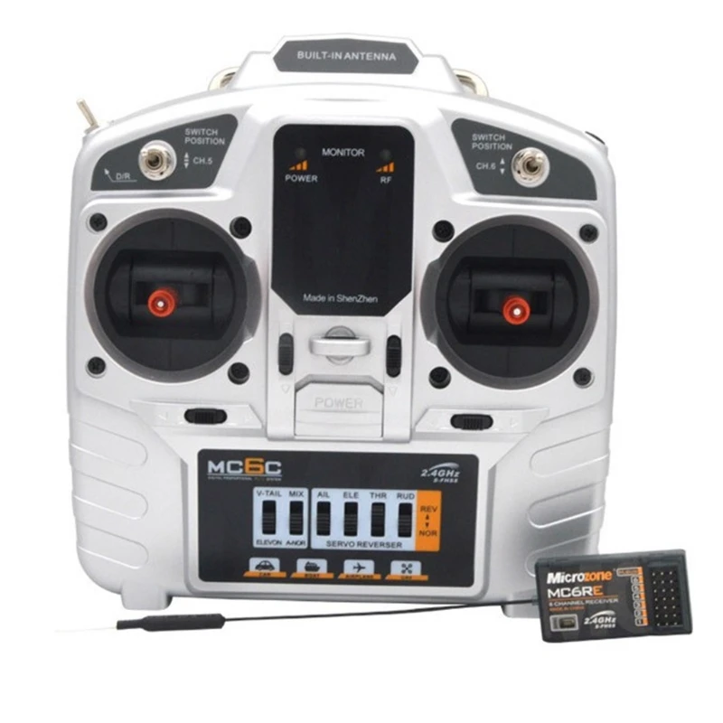 

6-Channel 2.4GHz MC6RE Receiver Model Radio Controller System For MC6C/E7/MC7/MC8B/MC10 Remote Control Receiver F3MA