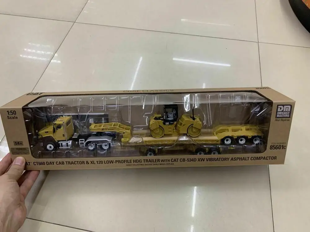 Cat CT660 w/Lowboy & CAT CB 534D уплотнитель 1:50 Масштабная модель бренд Diecast Masters DM85601C|daf xf|xff 1 |