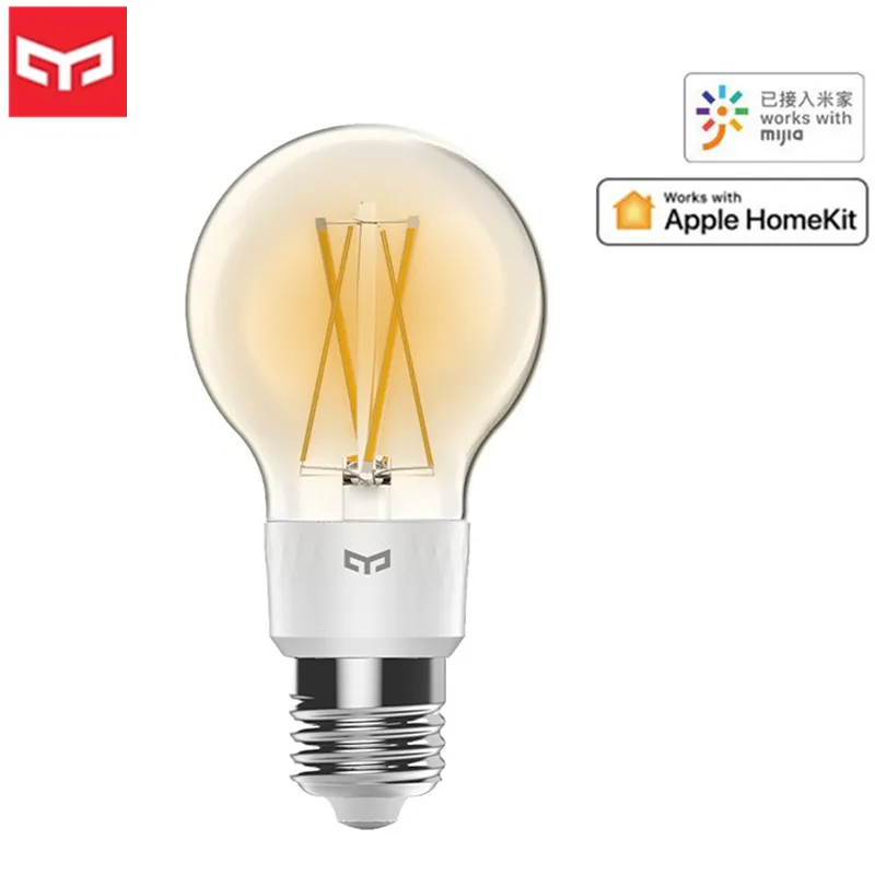 Новейший Xiaomi Yeelight умный светодиодный лампочка накаливания E27 Регулируемая яркость энергосберегающая умная лампочка для Mijia APP Apple Homekit