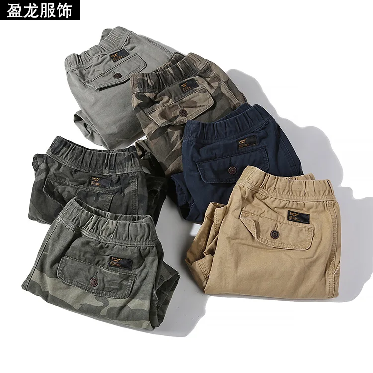 Pantalon Cargo Homme новые летние мужские камуфляжные шорты 2020 повседневные эластичные