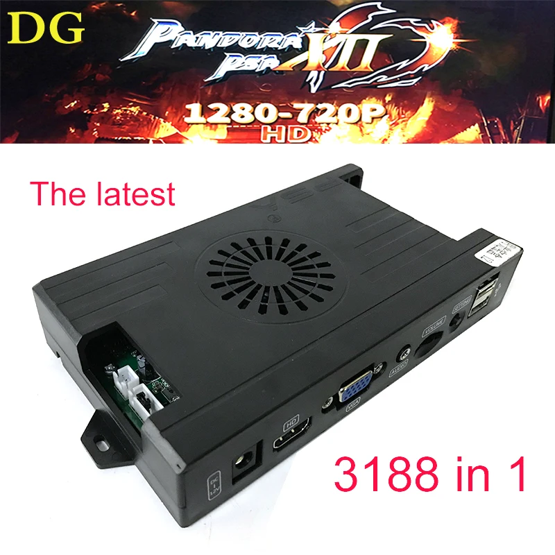 2 шт. семейная Домашняя версия 3188 в 1 pandora Saga box 12 с 53 3d играми VGA и HDMI выход arcde доска