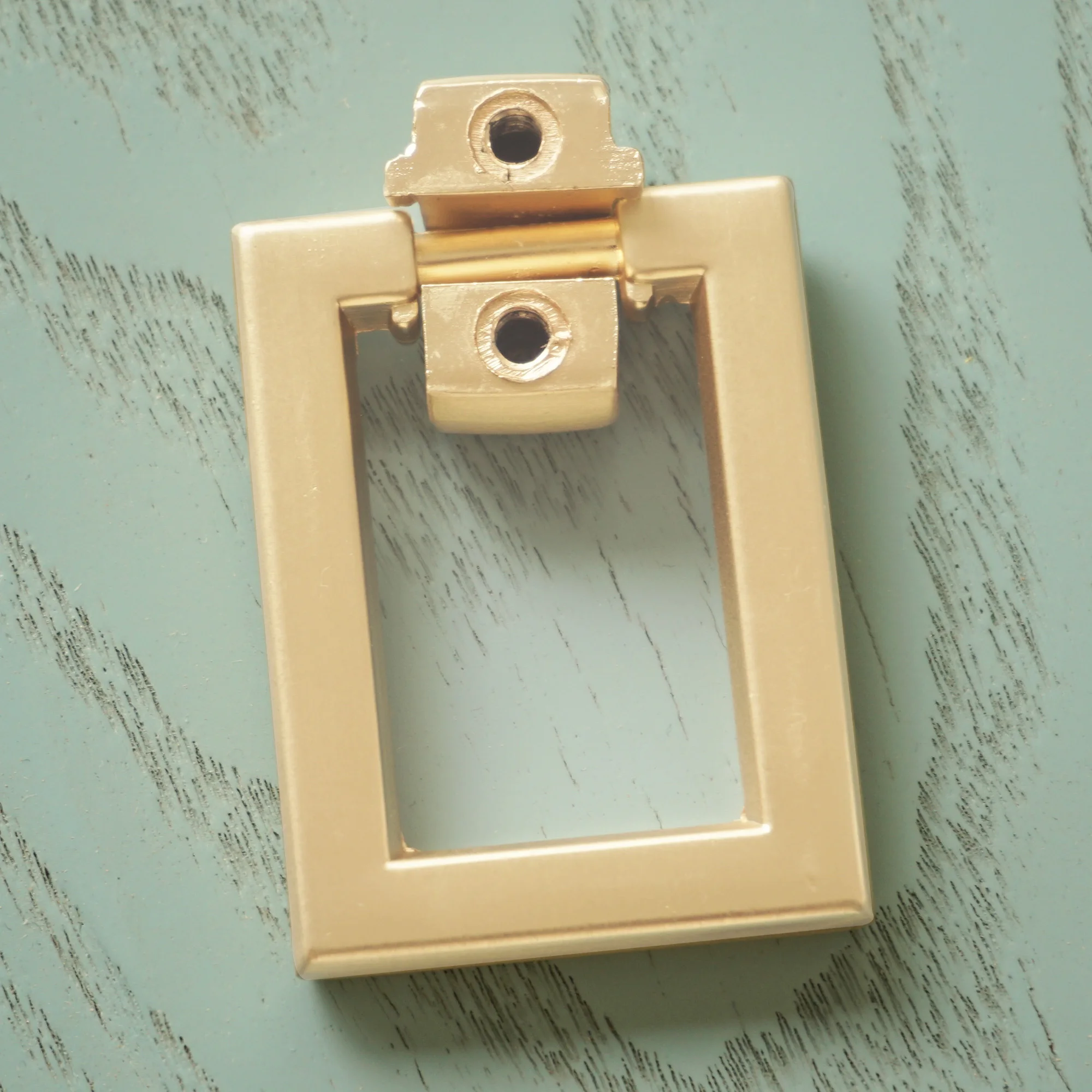 Ручки для ящиков из цинкового сплава латунные Колечки с одним отверстием