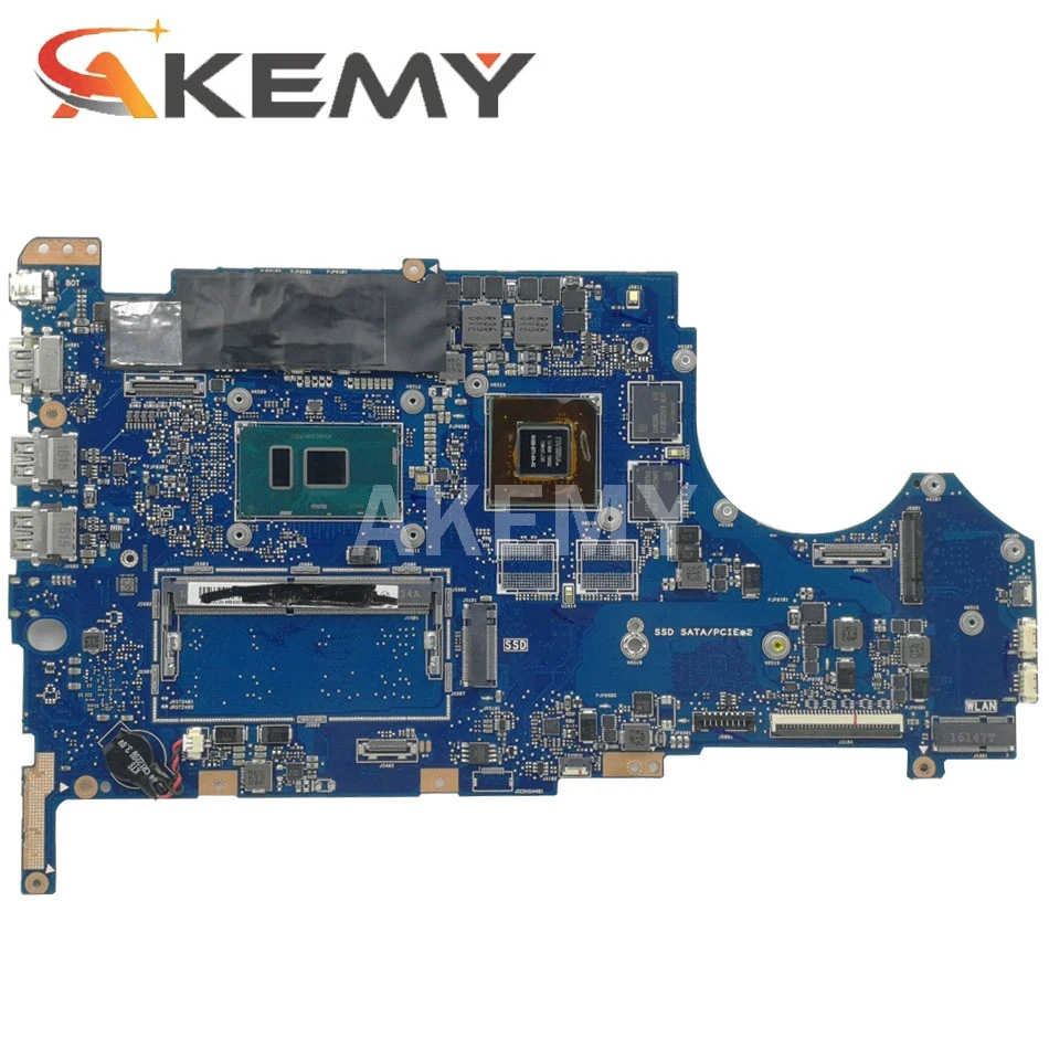 ux560ux laptop motherboard for asus zenbook flip ux560uqk ux560uq q524uq original mainboard 8gb ram i7 7500u gt940m free global shipping