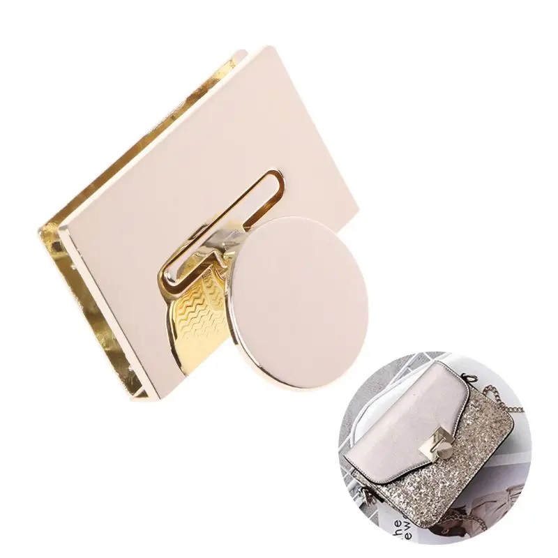 

New Rectangle Clasp Turn Lock Twist Locks Metal Hardware For DIY Handbag Bag Purse