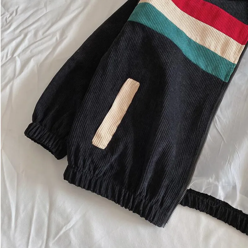 Вельветовая куртка мужская мода контрастные цвета повседневные куртки Мужская