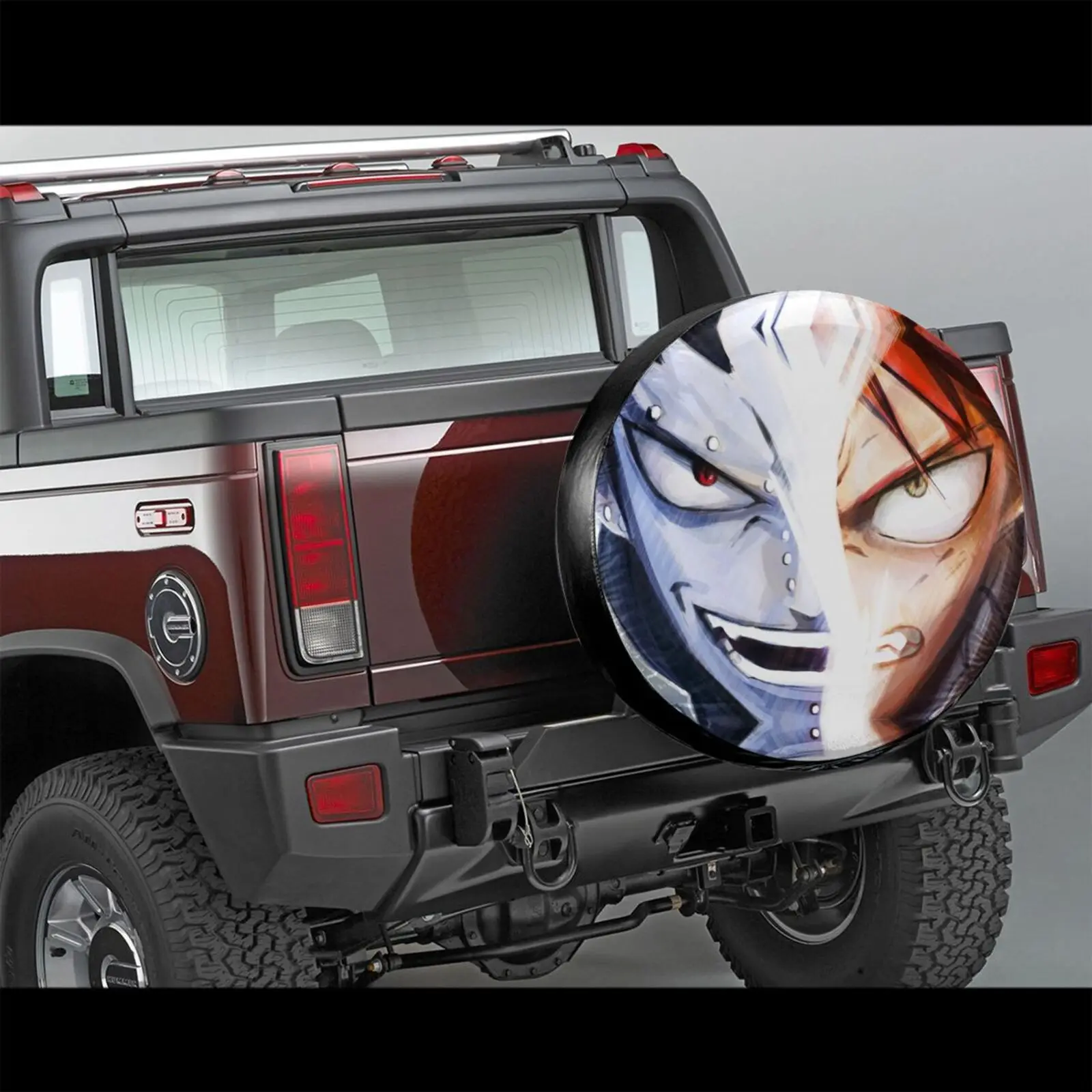 

16 Inch Polyester Spare Tire Cover Cool Fairy Tail Pet Tire Accessories for Jeep Truck SUV