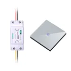 433 МГц Беспроводной светильник использует по умолчанию на 0FF AC 110V 220V 1CH модуль приемника радиорелейной линии + настенный сенсорный дистанционный пульт