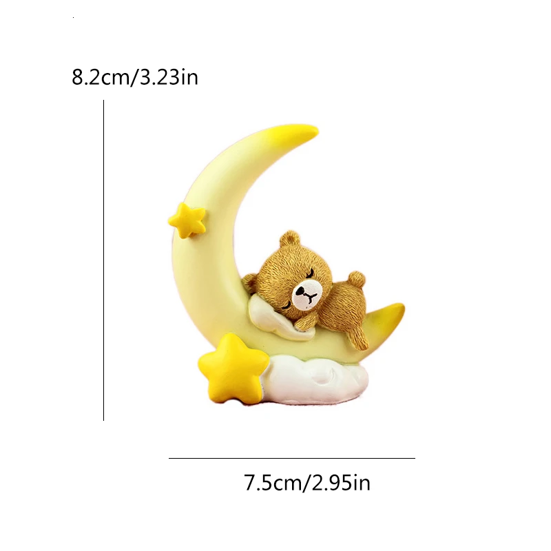 

Cake Topper Moon Bear Star Birthday Cake Decoration Cake Toppers for Children Wedding Baby Shower Baking Party Supplies