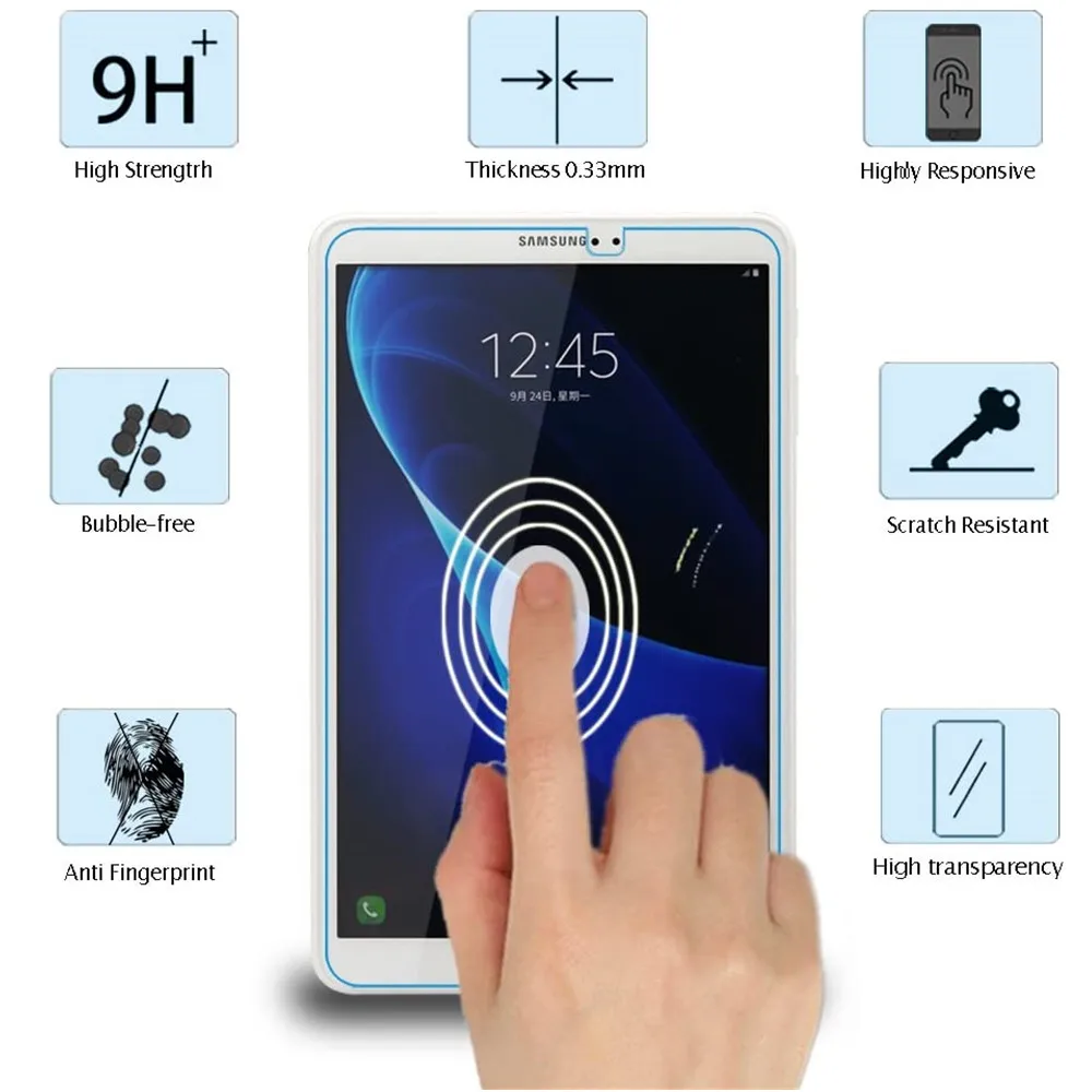 Защитное стекло для планшета Samsung Galaxy Tab A 7 0 8 9 A6 10 1 T280 T285 T350 T355 T550 T580 P580|protective film for