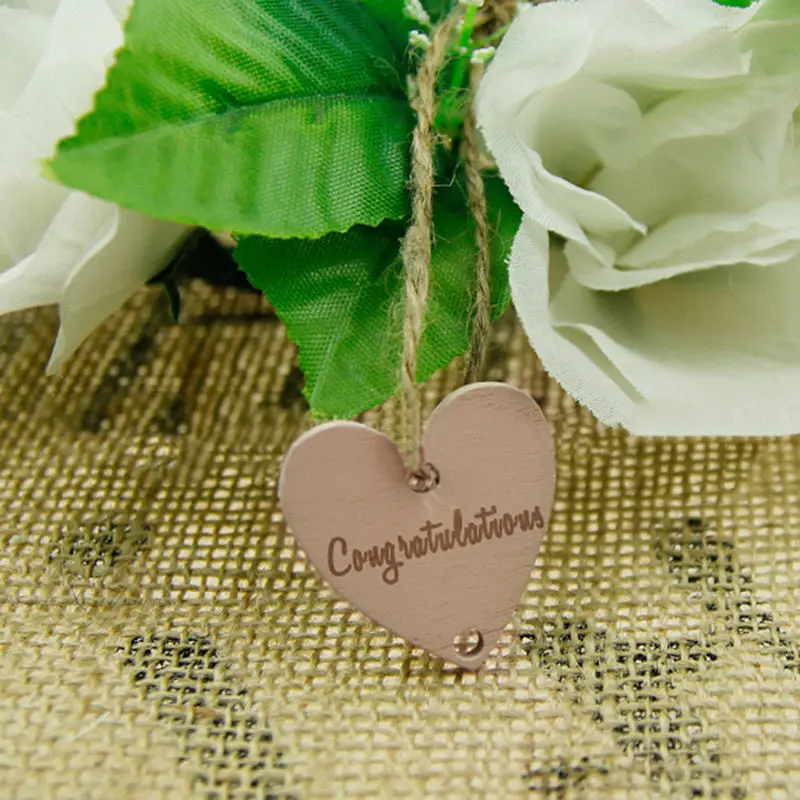 Пустое сердце деревянные ломтики диски деревянное любовь свадьба сохранить дату