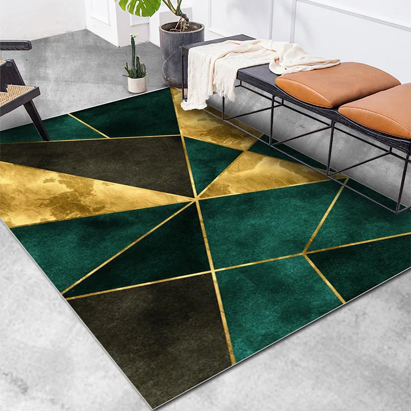 

Luxury Living Room Geometric Printed Carpet Parlor Abstract Large Rugs Bedroom Decor Washable Rectangle Carpets Non-slip Big Rug