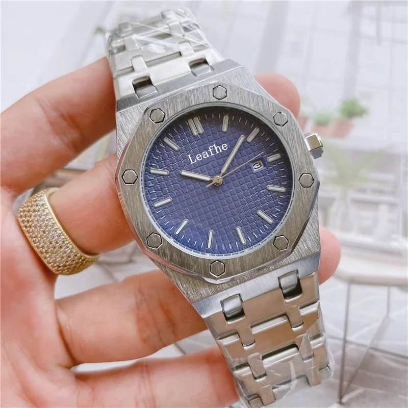 

New Men's Watch Stainless Steel Material Butterfly Clasp Dial Diameter 41mm Quartz Watches Black Clock man