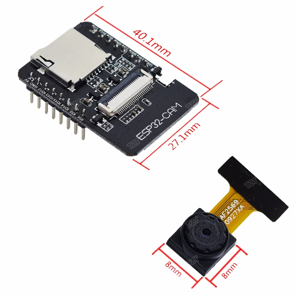 1 шт. Great IT ESP32-CAM WiFi+ модуль Bluetooth модуль камеры макетная плата ESP32 с модулем камеры OV2640 2MP для Arduino
