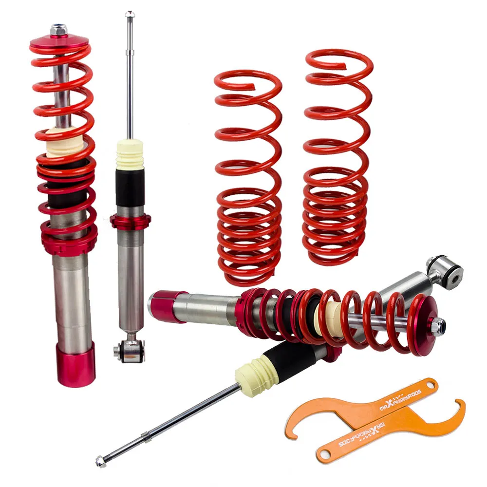 Coilovers катушки рессоры подвески Наборы для BMW E39 5-Series 520 530 540 528 красный 525TDS 525D 530D