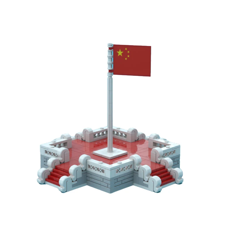

Детский конструктор тяньаньмэнь, детская игрушка, платформа для поднятия флага тяньаньмэнь, маленькие частицы, строительные блоки MOC