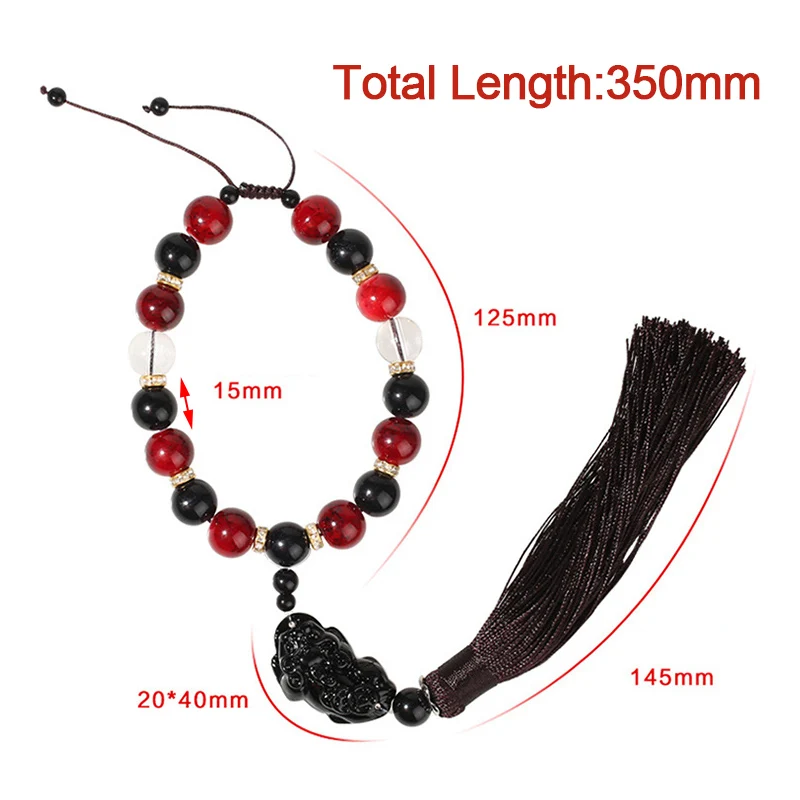 Украшения для автомобиля Будда бусины с храбрыми войсками интерьер зеркало