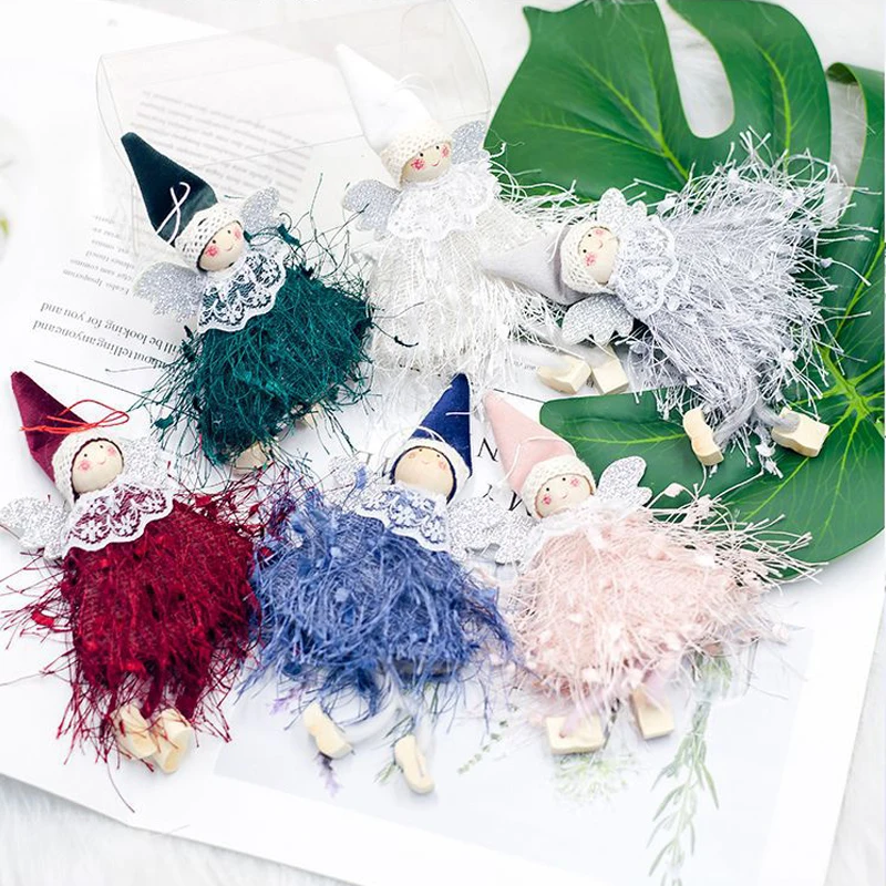 Милая кукла ангела украшения для рождественской елки рождественские дома