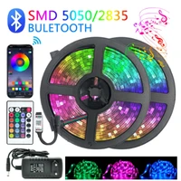 led strips lights bluetooth luces led rgb 5050 smd 2835 flexible waterproof tape diode 5m 10m 15m dc 12v remote controladapter