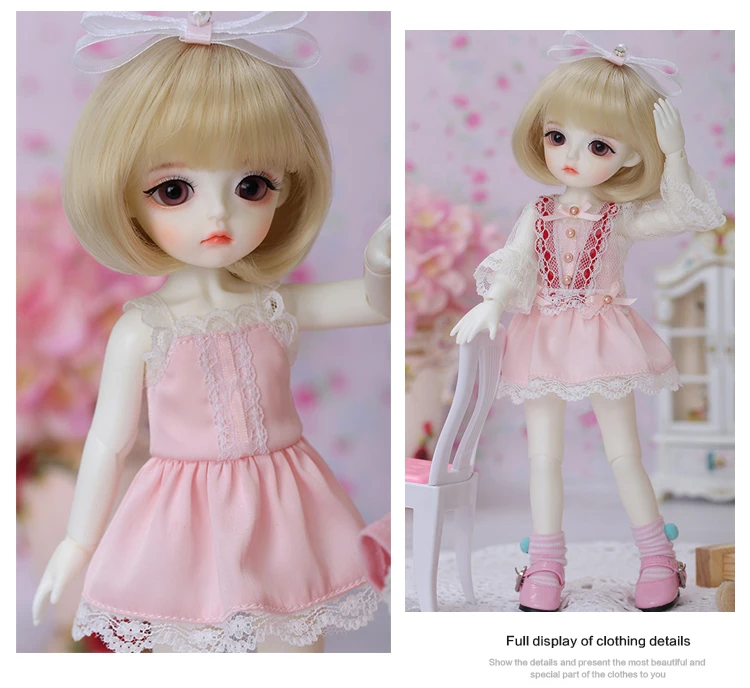 BJD SD Кукла Одежда 1/6 розовый стиль для Linachouchou тела YF6-452 куклы аксессуары luodoll