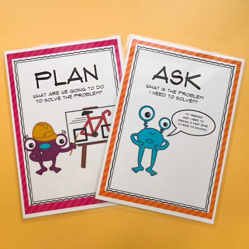 6 шт./компл. английский большой постер A4 с карточками украшенный классом