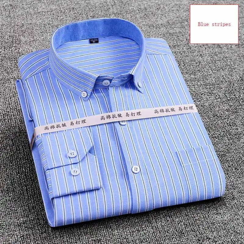 

Оксфордская Однотонная рубашка на пуговицах с длинным рукавом, мужская рубашка, мужская рубашка с коротким рукавом, мужские рубашки, повсед...