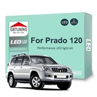 Комплект светодиодных ламп для салосветильник Toyota Prado 120 2002-2009, 17 шт., купольная лампа для чтения автомобиля, для багажника, без ошибок Canbus 100%