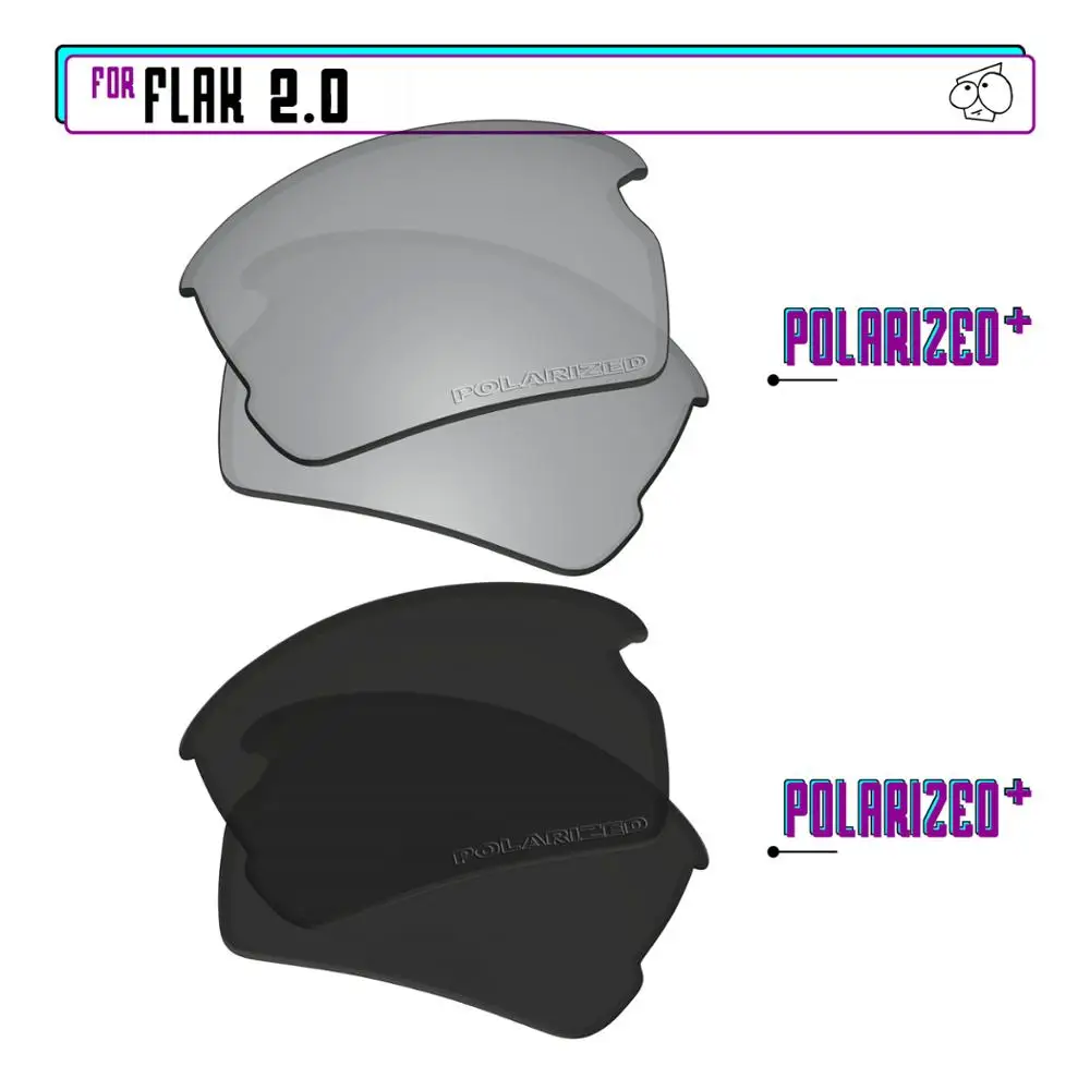 

Ezrelease поляризованные Сменные линзы для-солнцезащитные очки Oakley Flak 2,0-Blk P Plus-SirP Plus