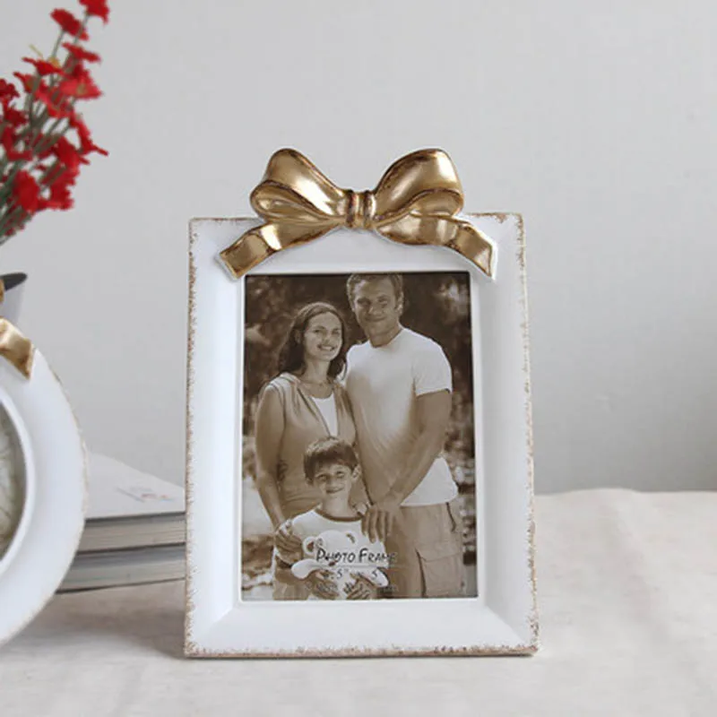Праздничная фоторамка с бантом из смолы рамка для фотостудии в европейском стиле