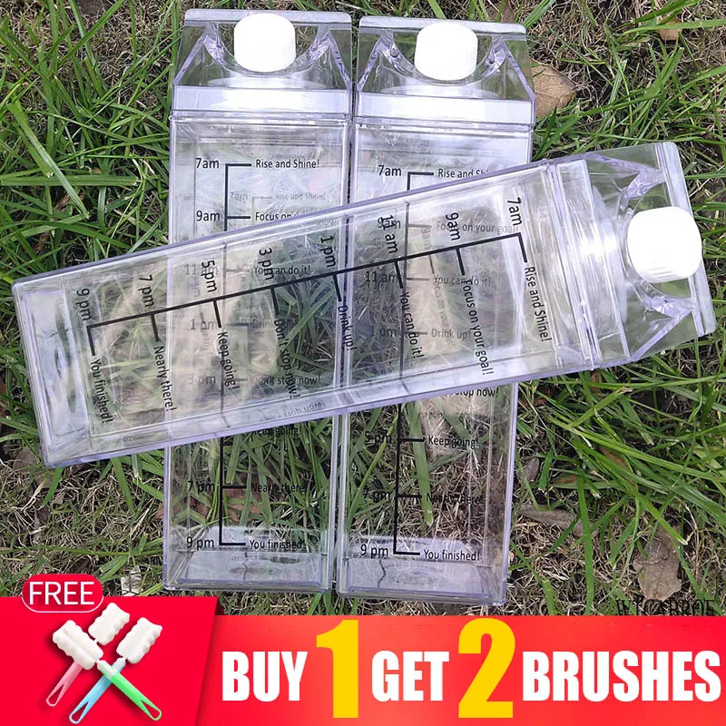 

Бутылка-шейкер пластиковая квадратная для воды, 1000 мл