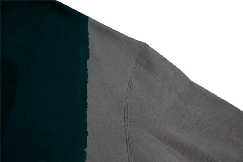 

21SS hiphop TOP Oversized ACW Sweatshirts Men Women Top Quality Color Block Paint Graffiti A-COLD-WALL Crewneck Gray Hoodie