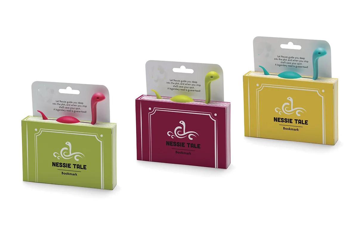 

Creative Loch Ness water monster cute bookmark cartoon funny creative mark pagination folder new for students