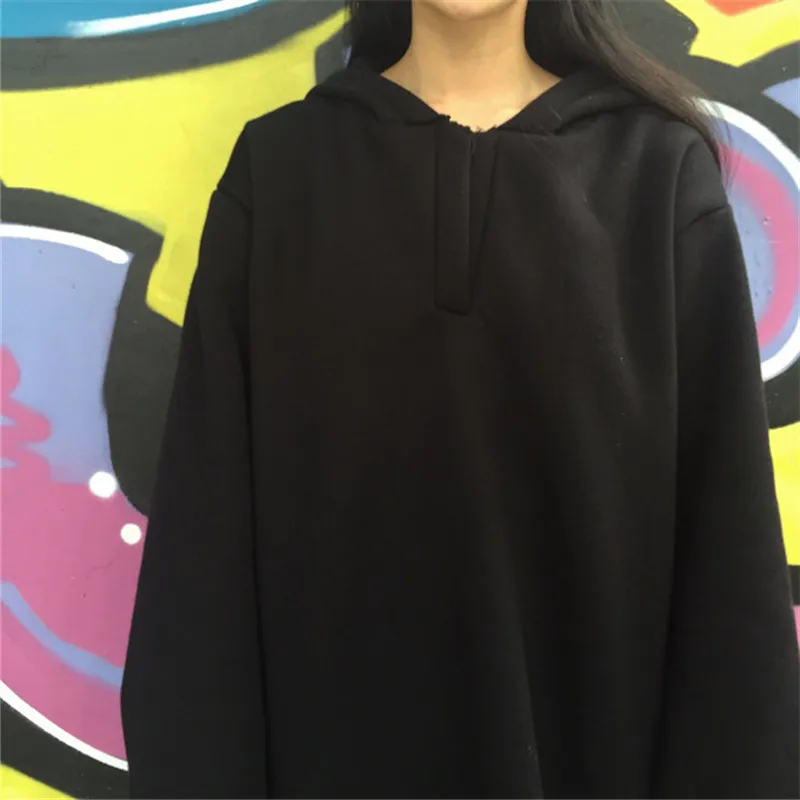 ZSIIBO Women Hoodies Casual Sport Sweatshirt Hooded Solid Color Long Sleeves Irregular Top Fashion Loose Hoodies With Pockets