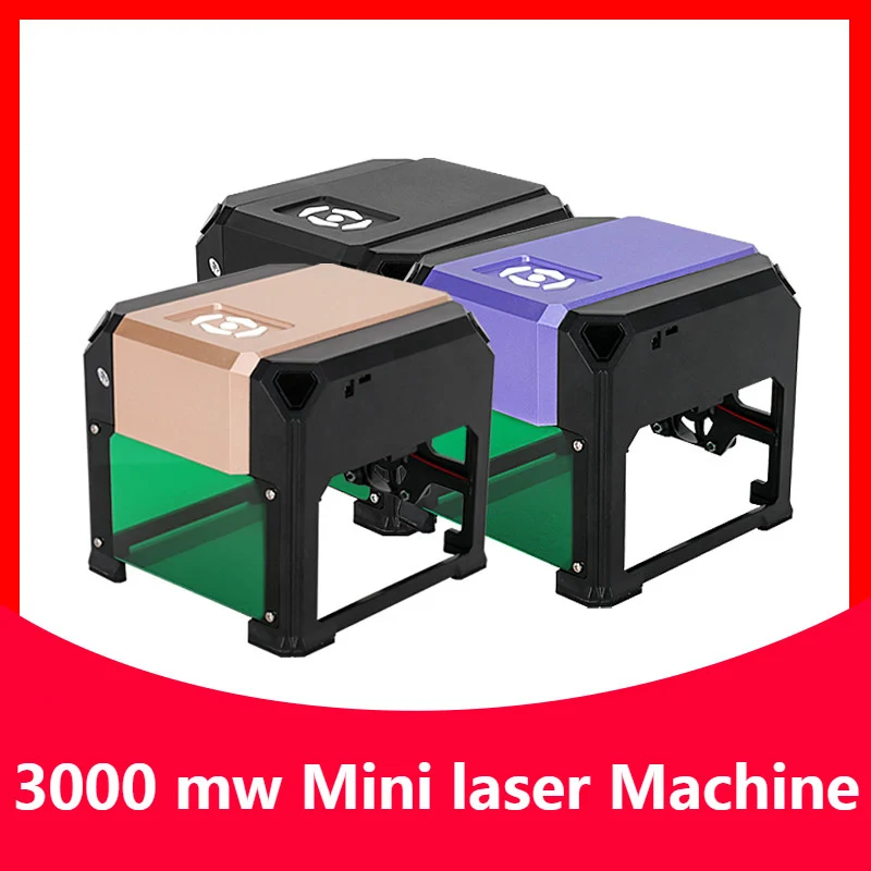 

3000mw CNC Laser Engraver DIY Logo Mark Printer Cutter Laser Engraving Machine Woodworking 80x80mm Engraving Range 3W Mini Laser