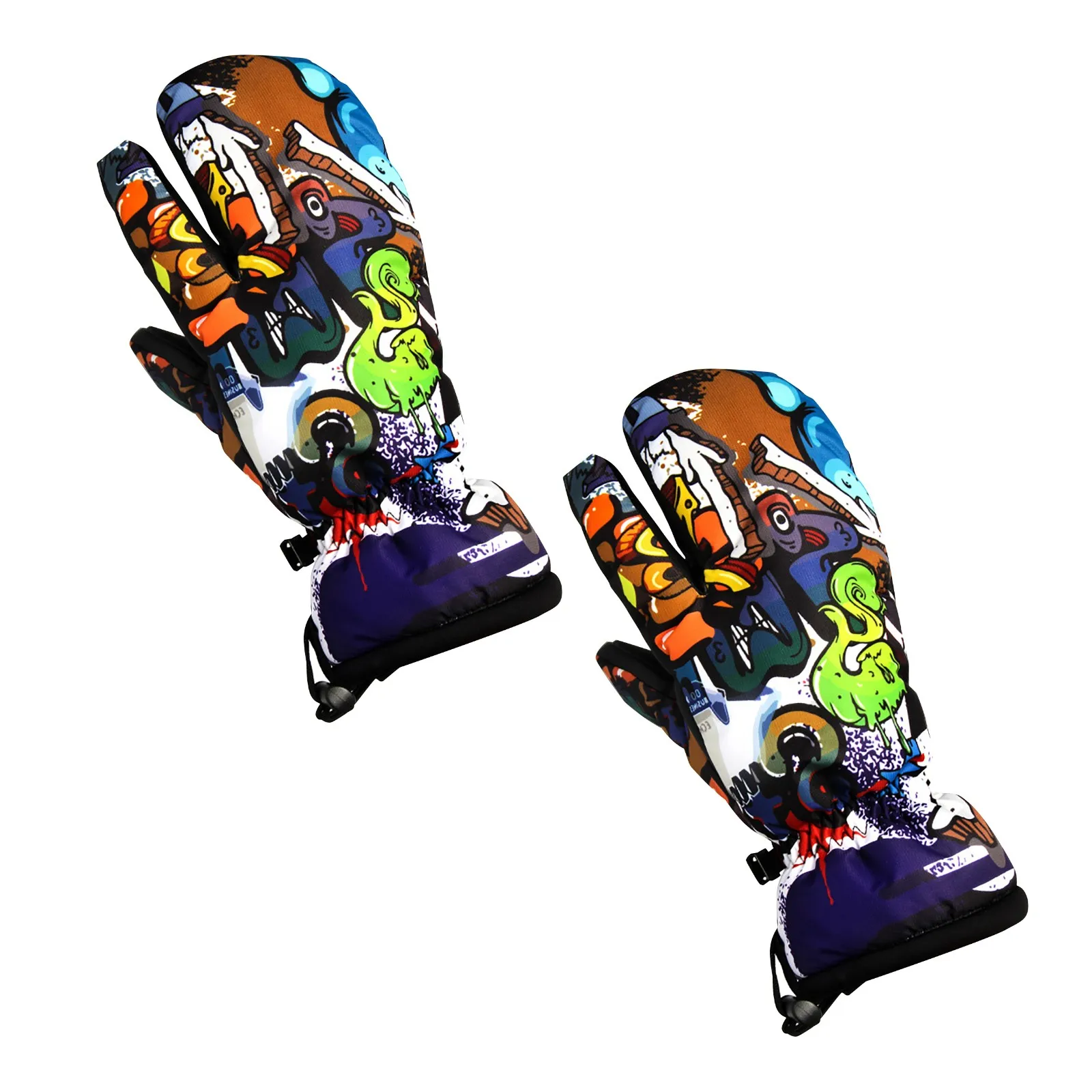 

2021 New Ski Gloves Waterproof Winter Work Gloves Outdoor Sports Ice Snow Cold Multi-Purpose Ski Gloves Leather Snowboard