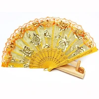 chinese style fanchanging cloth fan high quality bronzing folding fan dance photography wedding fan 2021 best selling product