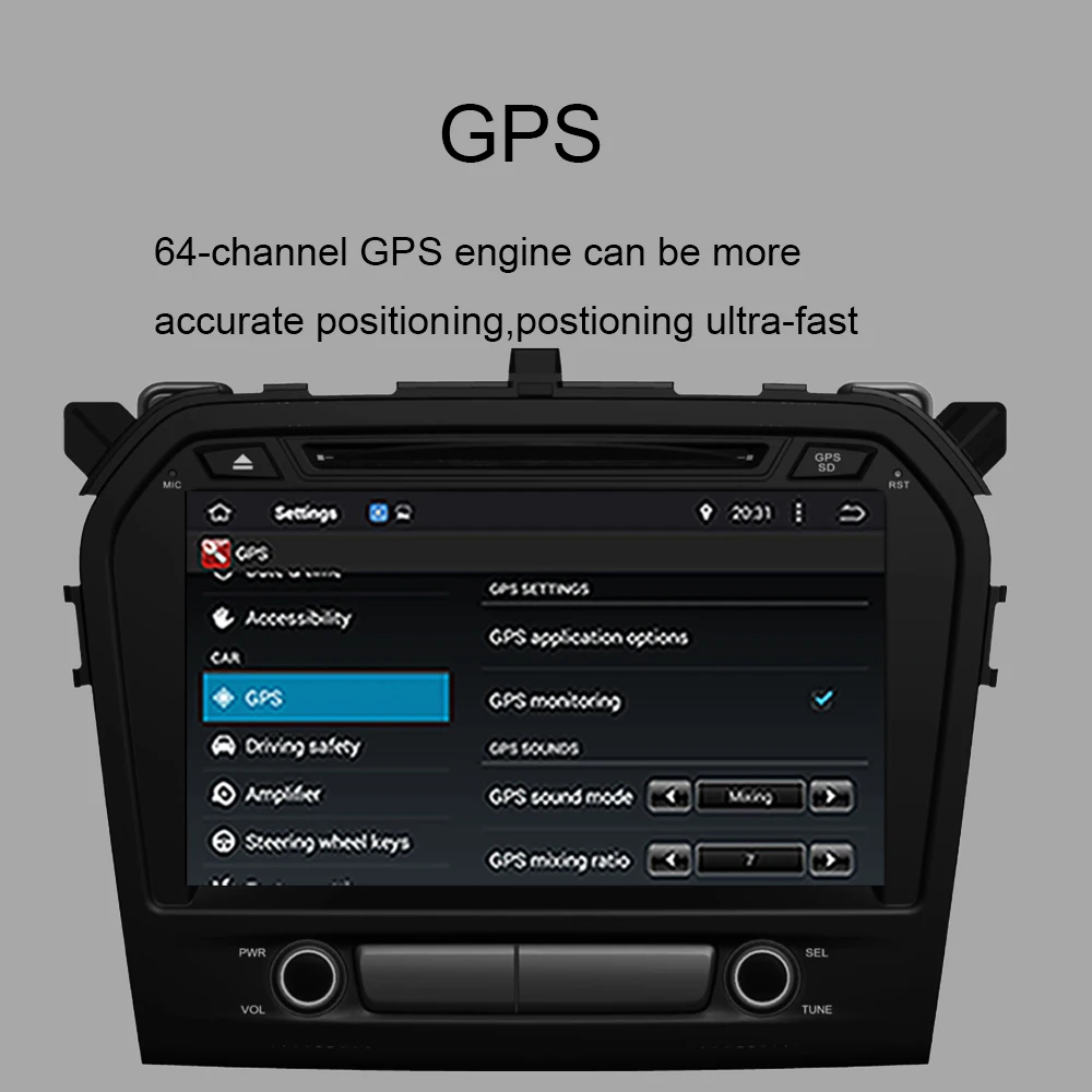9-дюймовый автомобильный GPS-навигатор для Suzuki Grand Vitara 2015-2022 Android 10 0 Восьмиядерный
