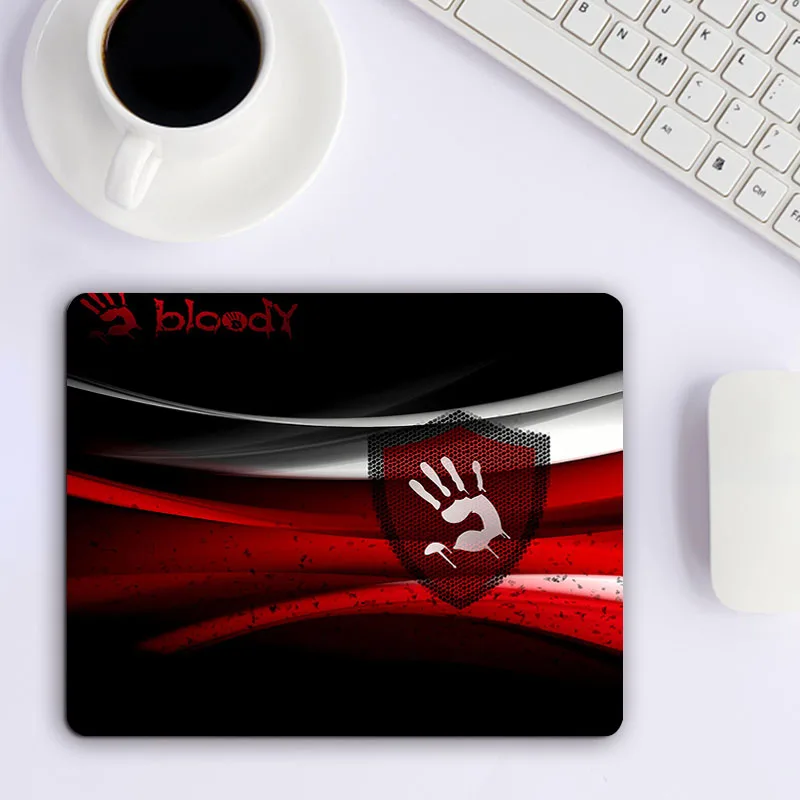 

Small Mouse Pad With Brand's Logo of Bloody Mousepad Anime Mat Gamer Computer Table Pc Gaming Accessories Varmilo Deskpad