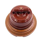 Переключатель настсветильник керамический, гладкий, 250 В, 10 А